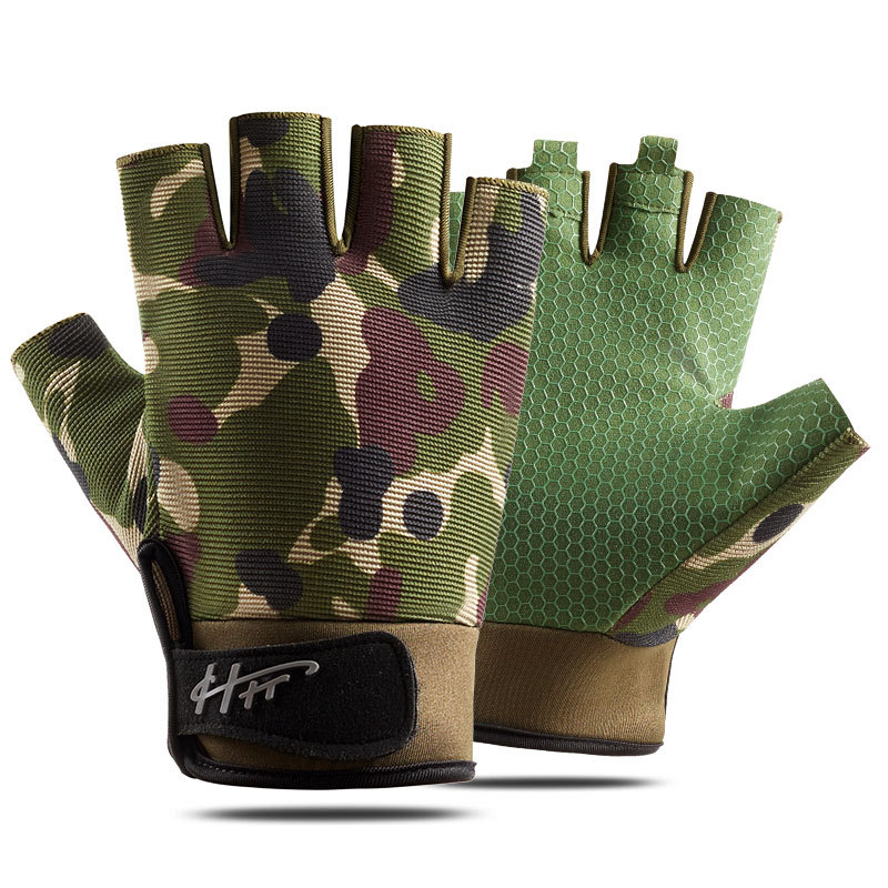 Spearfishing Glove - 1 çift balıkçılık eldiven yarım parmak